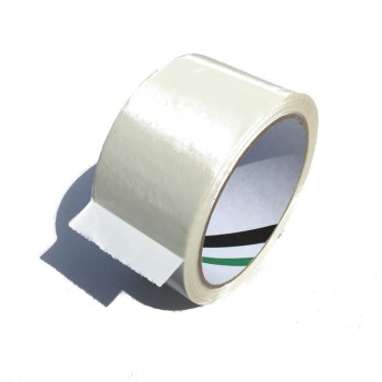 Taśma pakowa biała 48mm/60yd solvent