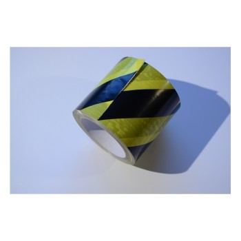 Taśma żółto czarna, samoprzylepna 96mm/33m