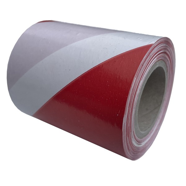 Taśma ostrzegawcza biało czerwona