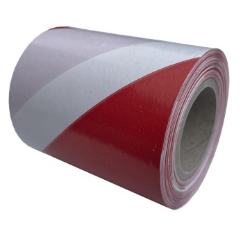 Taśma ostrzegawcza biało czerwona