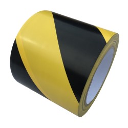 Taśma samoprzylepna żółto czarna 100mm