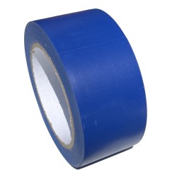 Taśma ostrzegawcza niebieska PVC 50mm 33m samoprzylepna