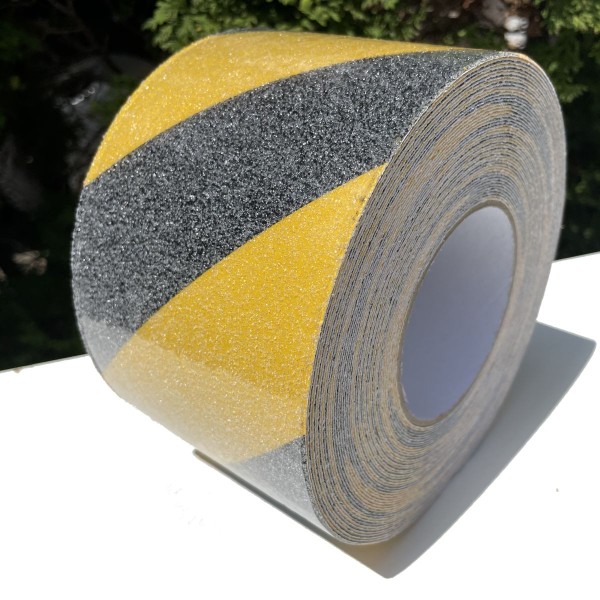 Taśma antypoślizgowa 10cm żółto czarna