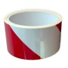 Taśma odblaskowa biało-czerwona 50mm/50m