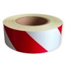 Taśma odblaskowa biało-czerwona 50mm/50m