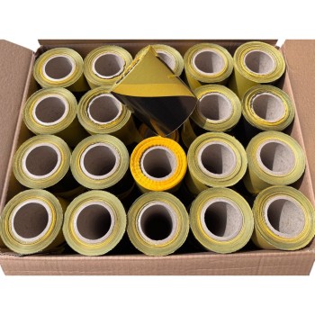 Taśma bhp żółto czarna