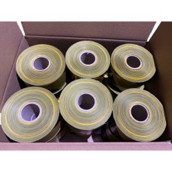 Taśma ostrzegawcza BHP żółto czarna, 18 sztuk 500m