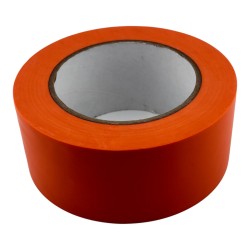 Taśma ostrzegawcza BHP do oznaczania podłóg pomarańczowa